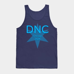 2024 Democratic National Convention Chicago All Blue Star Tank Top